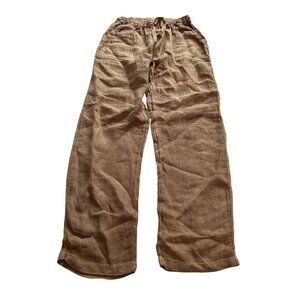 Sunday St. Tropez Linen Pants in Brown